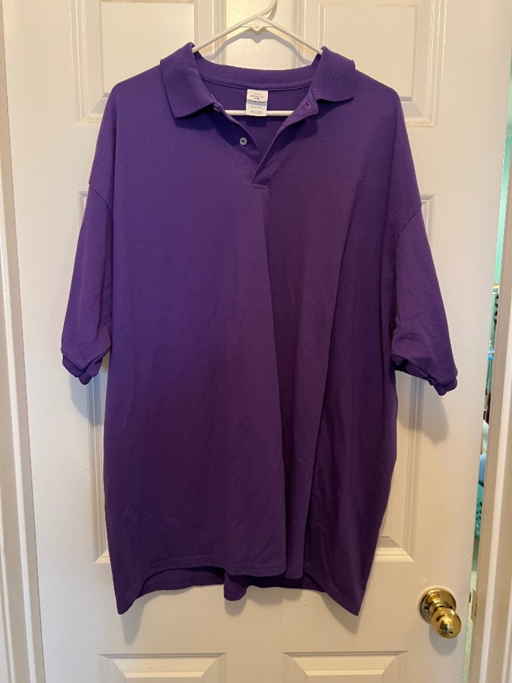 **REDUCED** Hanes Ecosmart Purple Polo 3x